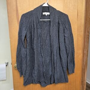 Loft Dark Gray Long Cardigan